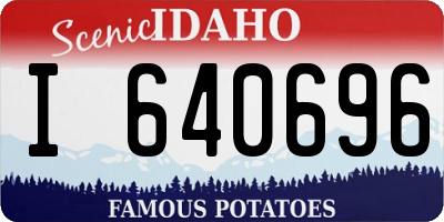 ID license plate I640696
