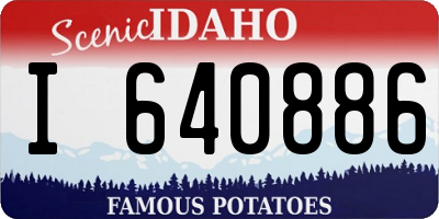 ID license plate I640886