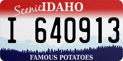 ID license plate I640913