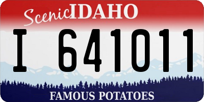 ID license plate I641011