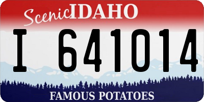 ID license plate I641014