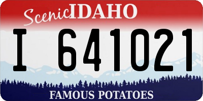 ID license plate I641021