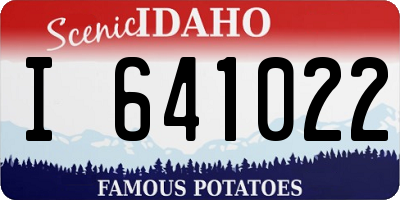 ID license plate I641022