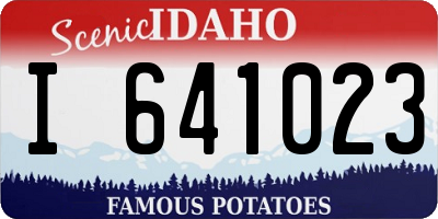ID license plate I641023