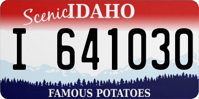 ID license plate I641030