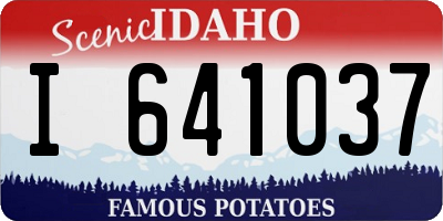 ID license plate I641037