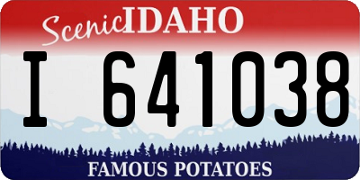 ID license plate I641038