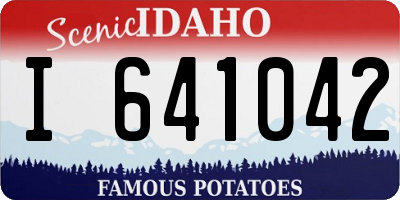 ID license plate I641042