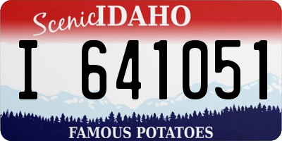 ID license plate I641051