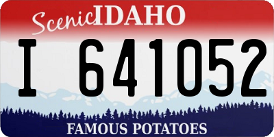 ID license plate I641052