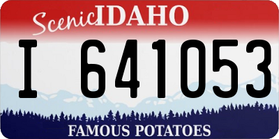 ID license plate I641053
