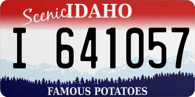 ID license plate I641057