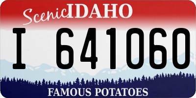 ID license plate I641060