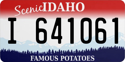 ID license plate I641061