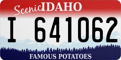 ID license plate I641062