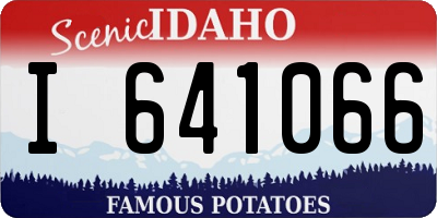 ID license plate I641066