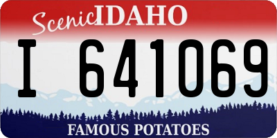 ID license plate I641069