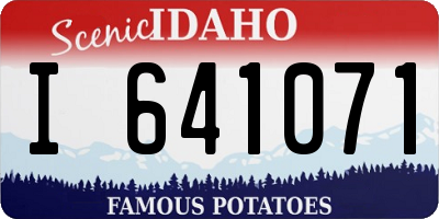 ID license plate I641071