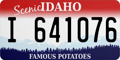 ID license plate I641076