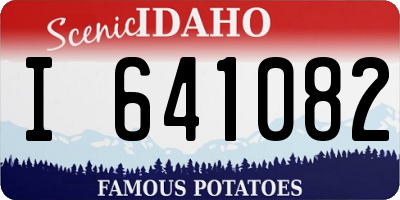 ID license plate I641082