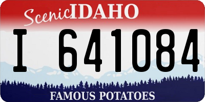 ID license plate I641084