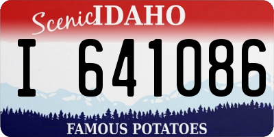 ID license plate I641086