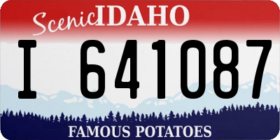 ID license plate I641087