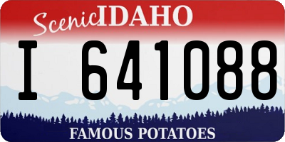 ID license plate I641088