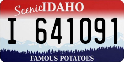 ID license plate I641091