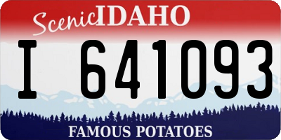 ID license plate I641093