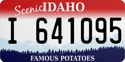 ID license plate I641095