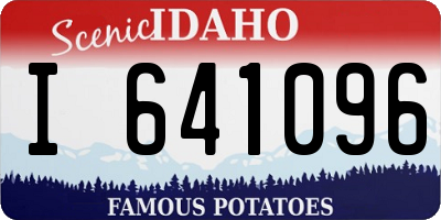ID license plate I641096