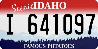 ID license plate I641097