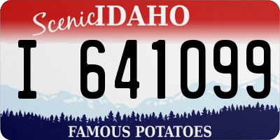 ID license plate I641099