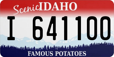 ID license plate I641100