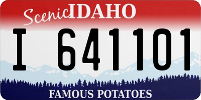 ID license plate I641101