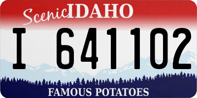 ID license plate I641102