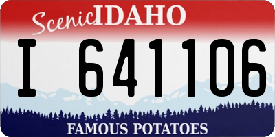 ID license plate I641106