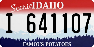 ID license plate I641107