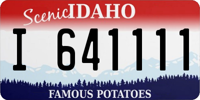ID license plate I641111