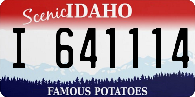 ID license plate I641114