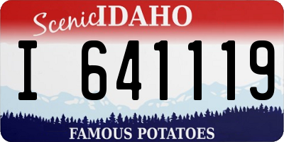 ID license plate I641119