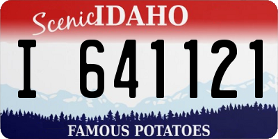 ID license plate I641121