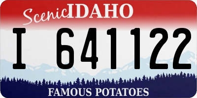 ID license plate I641122