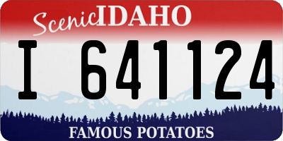 ID license plate I641124