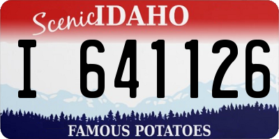 ID license plate I641126