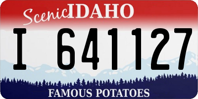 ID license plate I641127