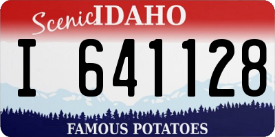 ID license plate I641128