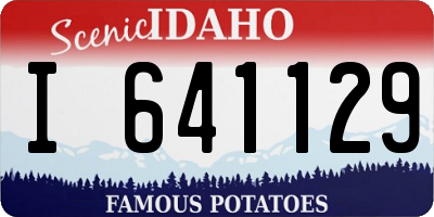 ID license plate I641129