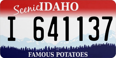 ID license plate I641137